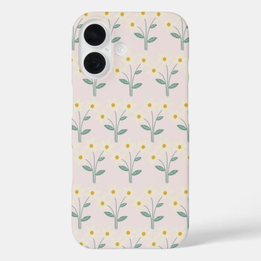 Roze Achtergrond met Bloem Boeket Telefoonhoes Case-Mate iPhone Case (Achterkant)