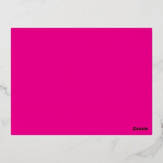 Roze Achtergrond met Zwarte Grens Ontwerpideeën Folie Feestdagen Briefkaart (Achterkant)