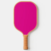 Roze Achtergrond met Zwarte Grens Ontwerpideeën Pickleball Paddle (Voorkant)