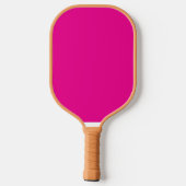 Roze Achtergrond met Zwarte Grens Ontwerpideeën Pickleball Paddle (Achterkant)