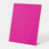 Roze Achtergrond met Zwarte Grens Ontwerpideeën Reclamebord Met Voetstuk (Voorkant)