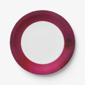 Roze achtergrond papieren bordje (Voorkant)