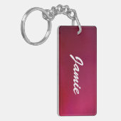 Roze achtergrond sleutelhanger (Voorkant Links)