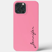 Roze achtergrond van de Baker-Miller Case-Mate iPhone Case (Achterkant)