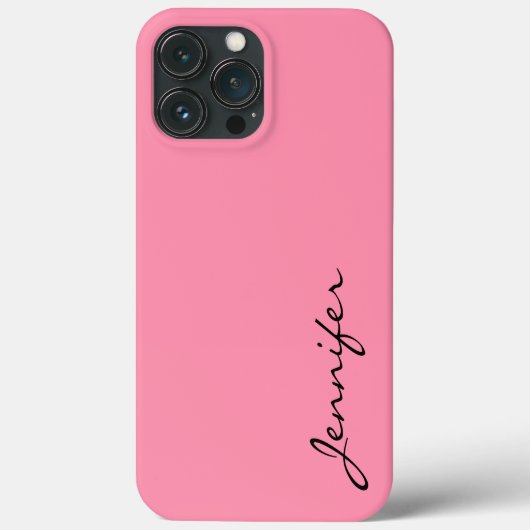 Roze achtergrond van de Baker-Miller Case-Mate iPhone Case (Achterkant)
