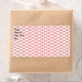 Roze achtergrond Verzendlabel (Insitu)