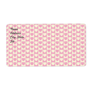 Roze achtergrond Verzendlabel