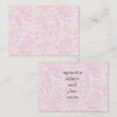 Roze achtergrond visitekaartje (Voorkant / Achterkant)