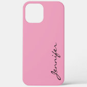 Roze achtergrond voor amandroze kleur Case-Mate iPhone case (Achterkant)