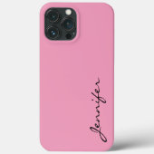 Roze achtergrond voor amandroze kleur Case-Mate iPhone case (Achterkant)