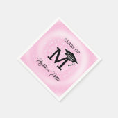 Roze Achtergrond Witte Vonken Servet (Hoek)