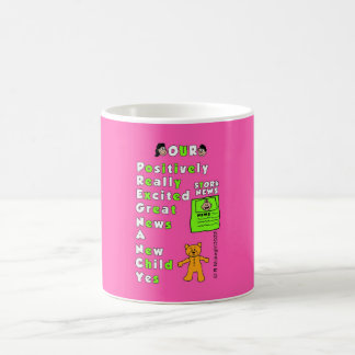 Roze Achtergrond Zwangerschap Acroniem Meisje Mok