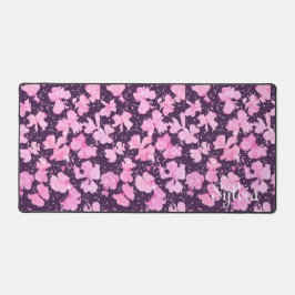 Roze Acryl Verf Bloemblaadjes Bureaumat