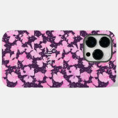 Roze Acryl Verf Bloemblaadjes Case-Mate iPhone Case (Achterkant (horizontaal))