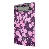 Roze Acryl Verf Bloemblaadjes Mini Klembord (Angled2)