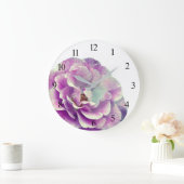 Roze Acryl Wandklok (Huis)