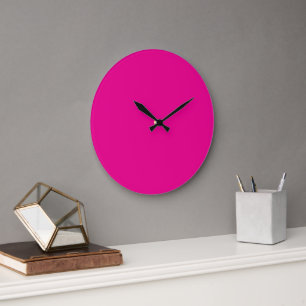 Roze Acryl Wandklok   Moderne Chic Decoratie