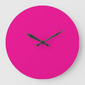 Roze Acryl Wandklok | Moderne Chic Decoratie (Voorkant)