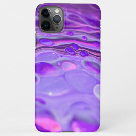 Roze Acrylkleurig Paars, vloeiend kunstschilderbaa iPhone 11Pro Max Hoesje