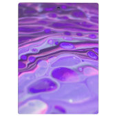 Roze Acrylkleurig Paars, vloeiend kunstschilderbaa Klembord (Achterkant)