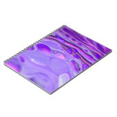Roze Acrylkleurig Paars, vloeiend kunstschilderbaa Notitieboek (Linkerzijde)