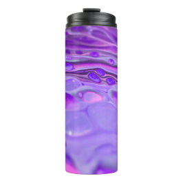 Roze Acrylkleurig Paars, vloeiend kunstschilderbaa Thermosbeker