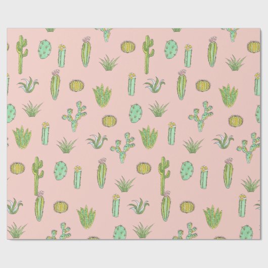 Roze actus printpapier cadeaupapier (Vlak)