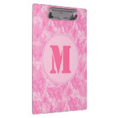 Roze ACU Camo Camoufla Monogram Initiaal Clip Boar Klembord (Rechts)