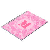 Roze ACU Camo Camouflag Monogram Initiaal Notitieb Notitieboek (Linkerzijde)