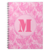 Roze ACU Camo Camouflag Monogram Initiaal Notitieb Notitieboek (Voorkant)