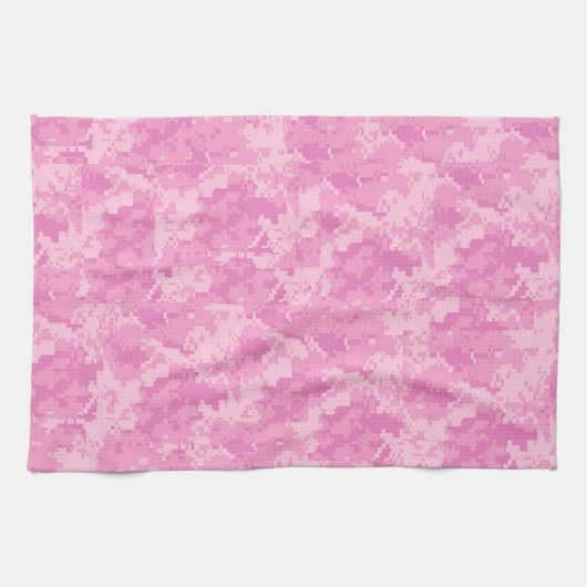 Roze ACU Camo Camouflage Girly Keuken Schotel Hand Theedoek (Horizontaal)