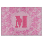 Roze ACU Camoufl Monogram Glazen snijvlak Snijplank (Voorkant)