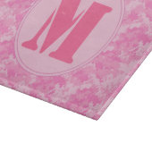 Roze ACU Camoufl Monogram Glazen snijvlak Snijplank (Hoek)