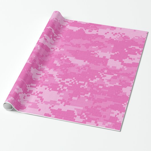 Roze ACU Camouflage Wrapppapier Cadeaupapier (Uitgerold)