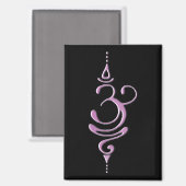 Roze Ademhalen  Magneet (Voorkant / Achterkant)