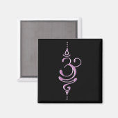 Roze Ademhalen Magneet (Voorkant / Achterkant)