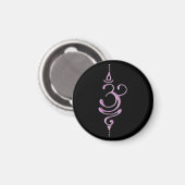 Roze Ademhalen  Magneet (Voorkant / Achterkant)