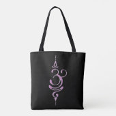 Roze Ademhalen Tote Bag (Achterkant)
