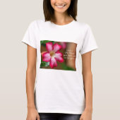 Roze Adenium Obesum bloem ook bekend als Desert Ro T-shirt (Voorkant)