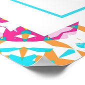 Roze ADHD meisjes doel habit tracker grafiek downl Poster (Hoek)