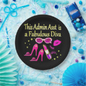 ROZE ADMIN ASST DIVA ONTWERP PAPIEREN BORDJE (Feest)