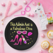 ROZE ADMIN ASST DIVA ONTWERP PAPIEREN BORDJE (Feest)