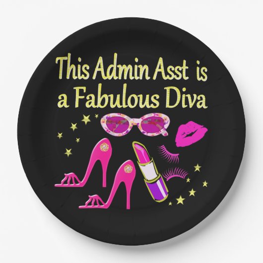 ROZE ADMIN ASST DIVA ONTWERP PAPIEREN BORDJE (Voorkant)