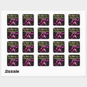 ROZE ADMIN ASST DIVA ONTWERP VIERKANTE STICKER (Vel)