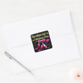 ROZE ADMIN ASST DIVA ONTWERP VIERKANTE STICKER (Envelop)