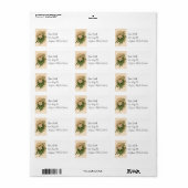  roze Adresetiketten Etiket (Full Sheet)