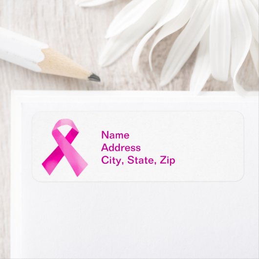 Roze Adresetiketten Etiket (Insitu)