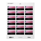 Roze Adresetiketten Etiket (Full Sheet)
