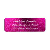 Roze Adresetiketten Etiket (Voorkant)