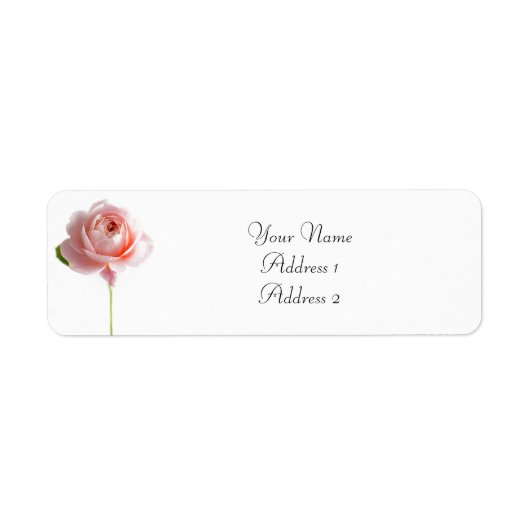 Roze Adresetiketten Etiket (Voorkant)